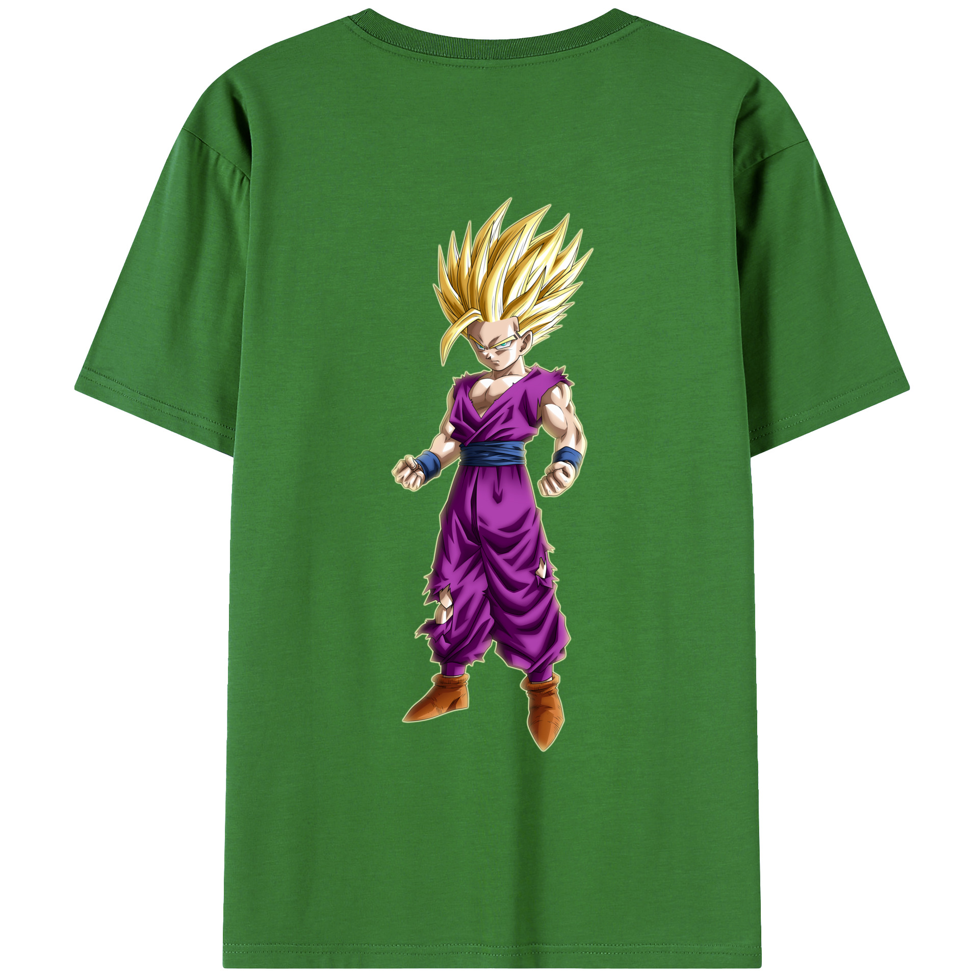 （画像用） ドラゴンボール 孫 悟飯（そんごはん）DRAGON BALL Son Gohan レディース半袖Tシャツ(バックプリント)